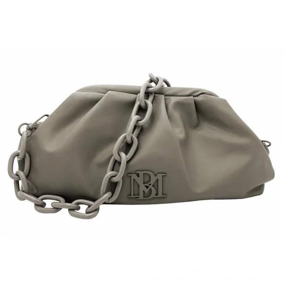 Badgley Mischka Clutch Bag - TAUPE NWT - Picture 1 of 6